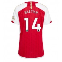 Arsenal Eddie Nketiah #14 Replica Home Shirt Ladies 2023-24 Short Sleeve